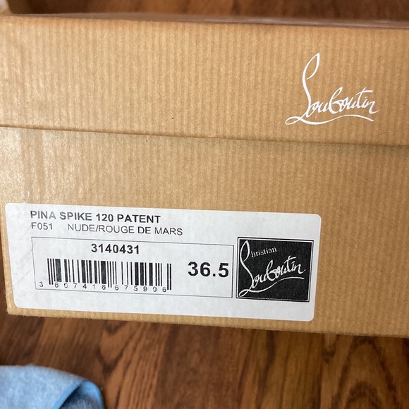 Christian Louboutin Pina spike nude heels - Picture 9 of 13